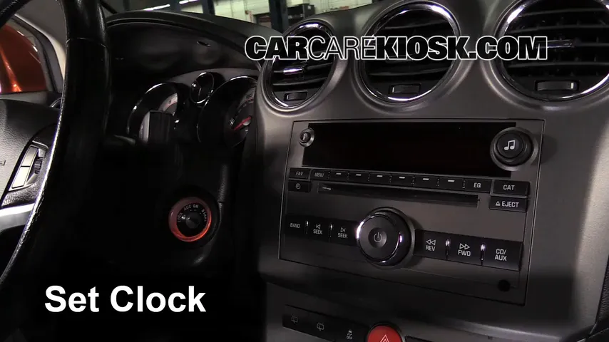 2009 Saturn Vue Red Line 3.6L V6 Clock
